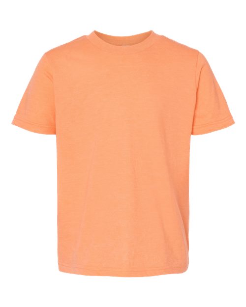 Tultex Youth Fine Jersey T-Shirt - Heather Cantaloupe Front