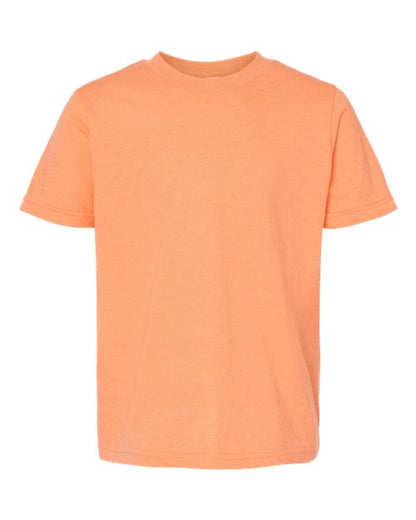 Tultex Youth Fine Jersey T-Shirt - Heather Cantaloupe Front