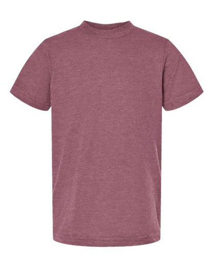 Tultex Youth Fine Jersey T-Shirt - Heather Cassis Front