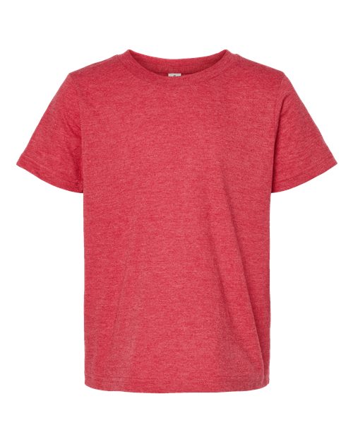 Tultex Youth Fine Jersey T-Shirt - Heather Red Front