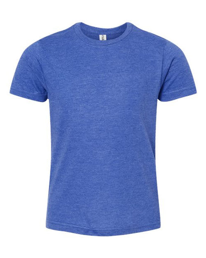 Tultex Youth Fine Jersey T-Shirt - Heather Royal Front