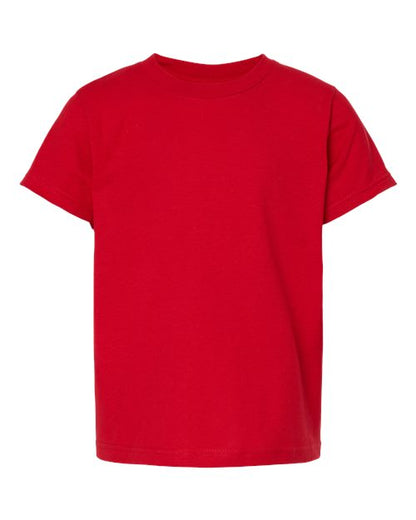 Tultex Youth Fine Jersey T-Shirt - Red Front