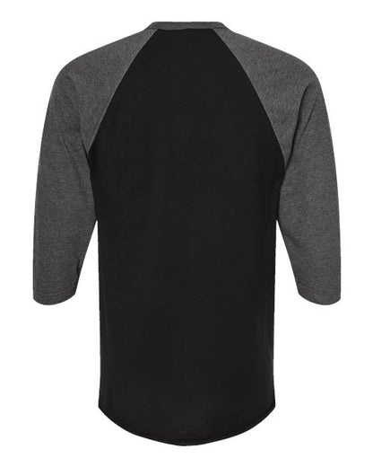 Tultex Unisex Fine Jersey Raglan T-Shirt - Back