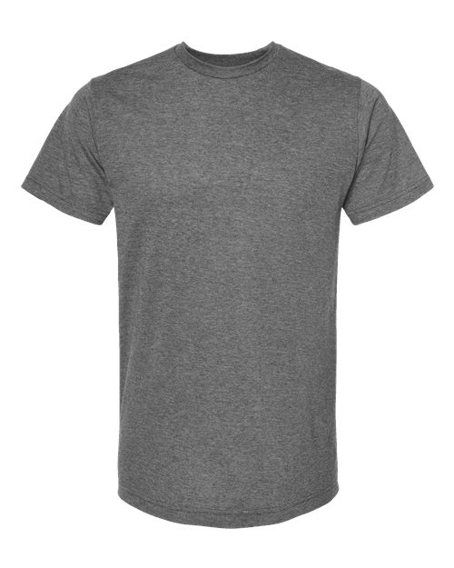 Tultex Unisex Poly-Rich T-Shirt - Heather Charcoal Front
