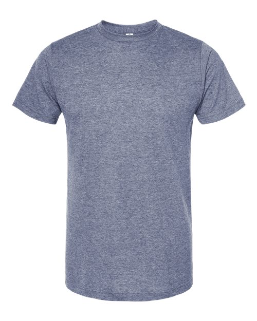 Tultex Unisex Poly-Rich T-Shirt - Heather Denim Front