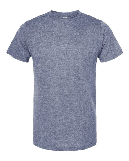 Tultex Unisex Poly-Rich T-Shirt - Heather Denim Front