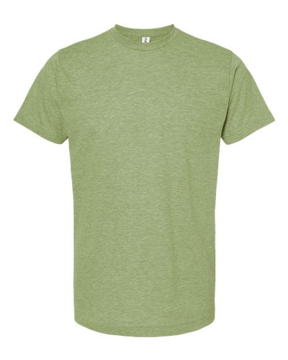 Tultex Unisex Poly-Rich T-Shirt - Heather Green Front