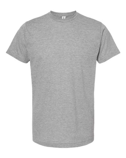 Tultex Unisex Poly-Rich T-Shirt - Heather Grey Front