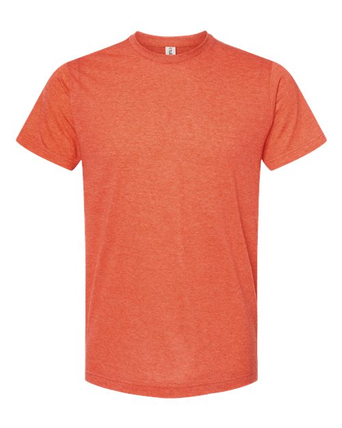 Tultex Unisex Poly-Rich T-Shirt - Heather Orange Front