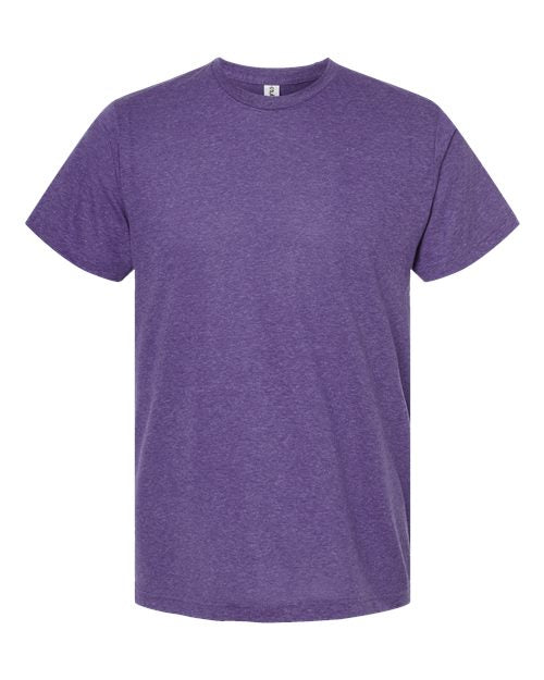 Tultex Unisex Poly-Rich T-Shirt - Heather Purple Front