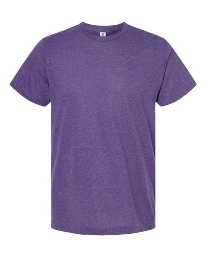 Tultex Unisex Poly-Rich T-Shirt - Heather Purple Front