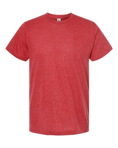 Tultex Unisex Poly-Rich T-Shirt - Heather Red Front
