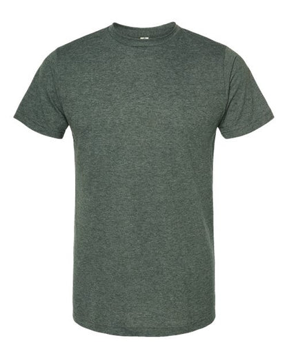 Tultex Unisex Poly-Rich T-Shirt - Heather Hunter Front