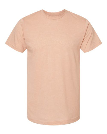 Tultex Unisex Poly-Rich T-Shirt - Heather Peach Front