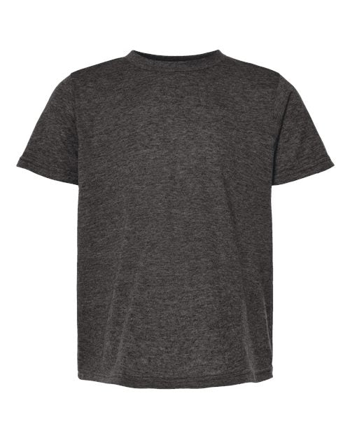 Tultex Youth Poly-Rich T-Shirt - Heather Graphite Front