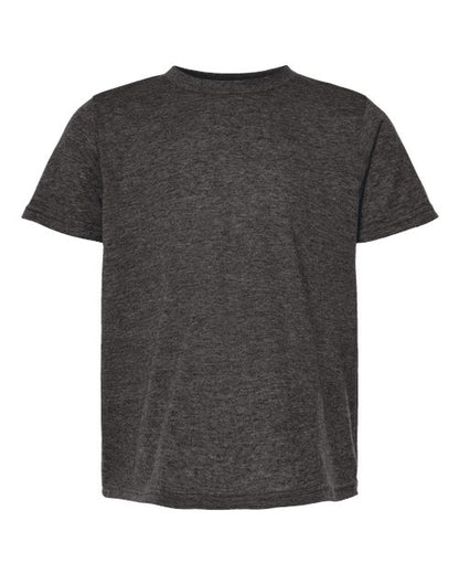 Tultex Youth Poly-Rich T-Shirt - Heather Graphite Front