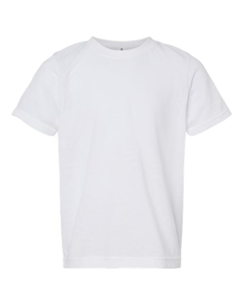 Tultex Youth Poly-Rich T-Shirt - White Front