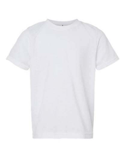 Tultex Youth Poly-Rich T-Shirt - White Front