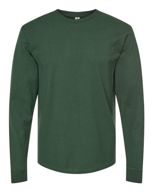 Tultex Unisex Heavyweight Jersey Long Sleeve T-Shirt - Hunter Green Front