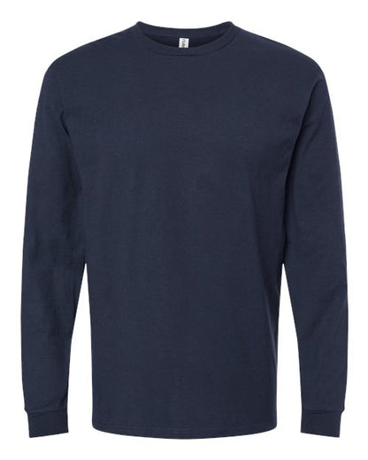 Tultex Unisex Heavyweight Jersey Long Sleeve T-Shirt - Navy Front