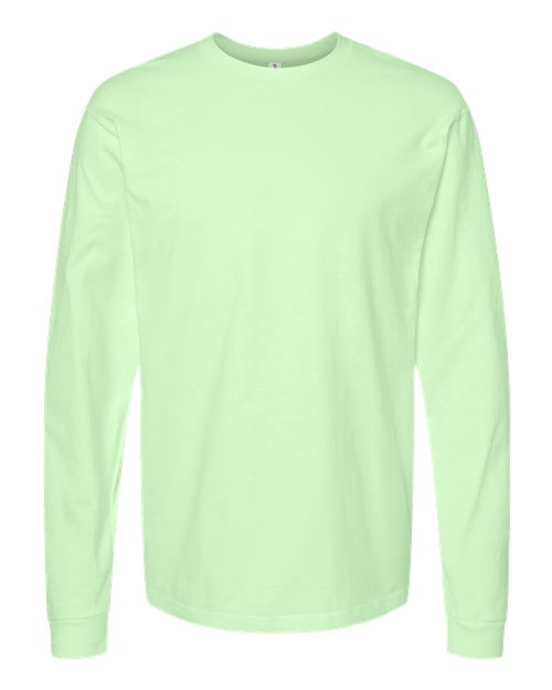 Tultex Unisex Heavyweight Jersey Long Sleeve T-Shirt - Neo Mint Front