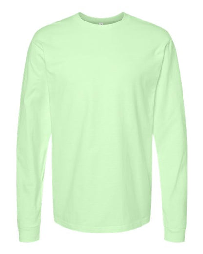 Tultex Unisex Heavyweight Jersey Long Sleeve T-Shirt - Neo Mint Front