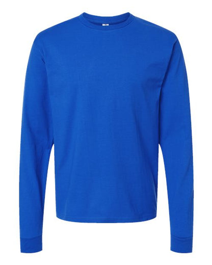 Tultex Unisex Heavyweight Jersey Long Sleeve T-Shirt - Royal Front