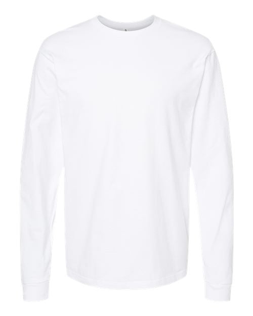 Tultex Unisex Heavyweight Jersey Long Sleeve T-Shirt - White Front