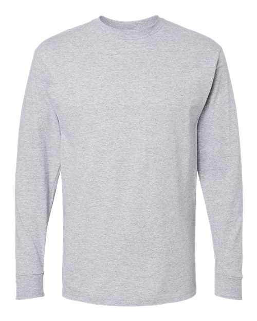 M&O Unisex Gold Soft Touch Long Sleeve T-Shirt - Athletic Grey Front