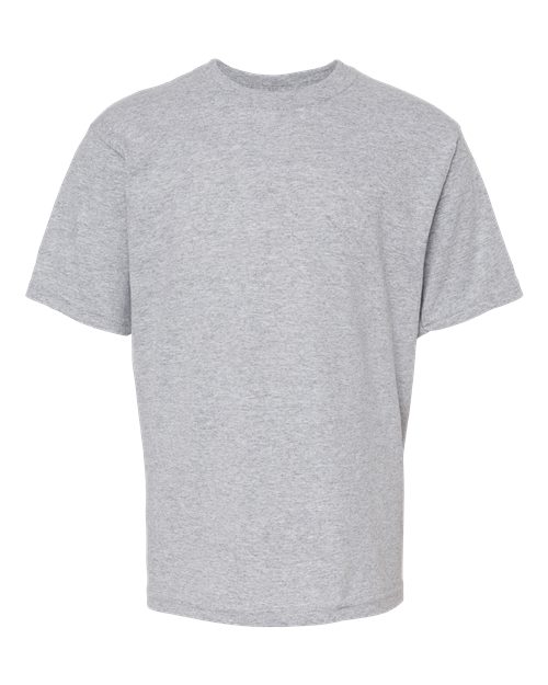 M&O Youth Gold Soft Touch T-Shirt - Athletic Grey Front