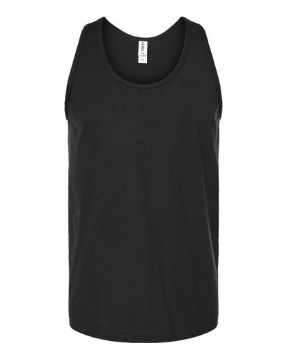 Tultex Unisex Fine Jersey Tank Top - Black Front