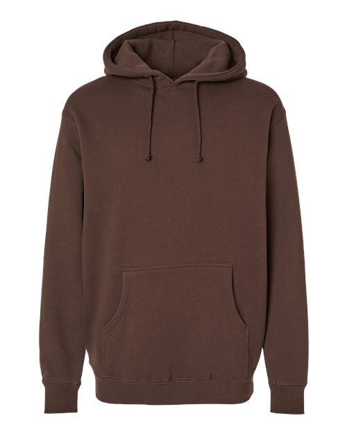 Independent Trading Co. Unisex Heavyweight Hooded Sweatshirt - Brown Front