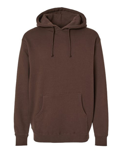 Independent Trading Co. Unisex Heavyweight Hooded Sweatshirt - Brown Front