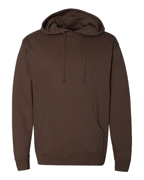 Independent Trading Co. Unisex Midweight Hooded Sweatshirt - Brown Front