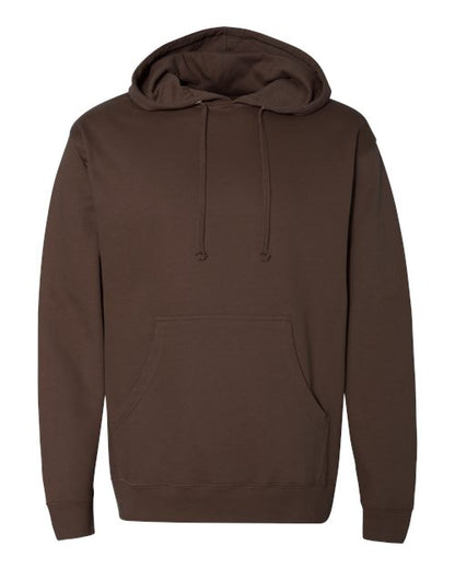 Independent Trading Co. Unisex Midweight Hooded Sweatshirt - Brown Front