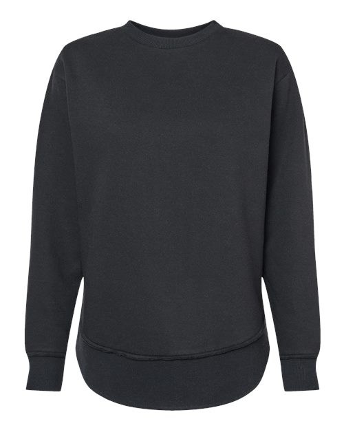 LAT Women's Weekend Crewneck Sweatshirt - Black Front