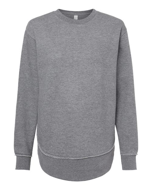 LAT Women's Weekend Crewneck Sweatshirt - Granite Heather Front