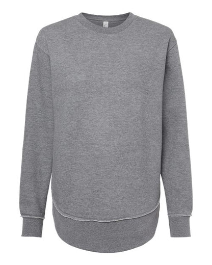 LAT Women's Weekend Crewneck Sweatshirt - Granite Heather Front