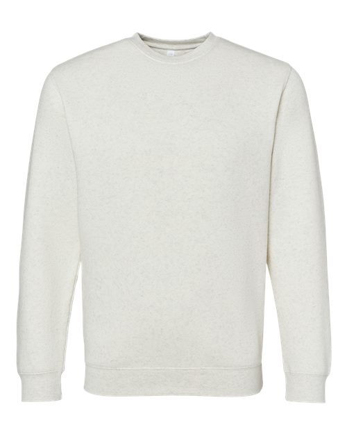 LAT Unisex Elevated Fleece Crewneck Sweatshirt - Natural Heather Front