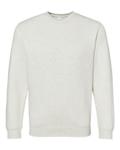 LAT Unisex Elevated Fleece Crewneck Sweatshirt - Natural Heather Front