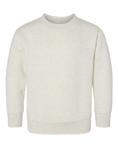 Rabbit Skins Toddler Fleece Crewneck Sweatshirt - Natural Heather Front