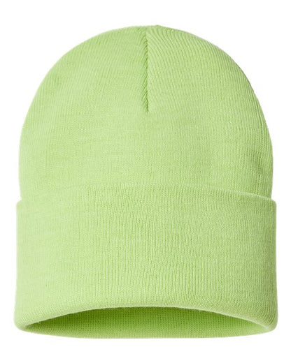 Atlantis Headwear Sustainable Beanie - Acid Green Front