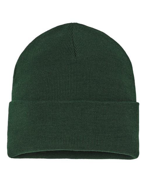 Atlantis Headwear Sustainable Beanie - Bottle Green Front