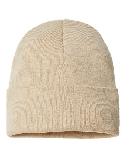 Atlantis Headwear Sustainable Beanie - Light Beige Front