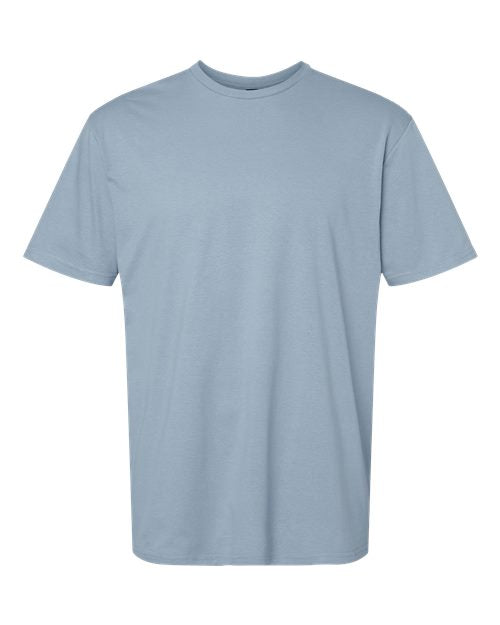 Unisex Softstyle® T-Shirt - Stone Blue Front