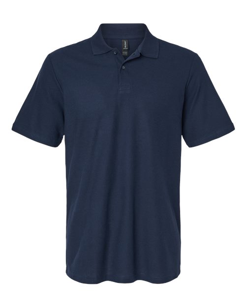 Unisex Softstyle® Pique Polo - Navy Front