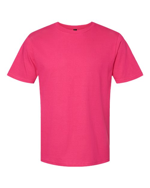 Gildan Unisex Softstyle® Midweight T-Shirt - Heliconia Front