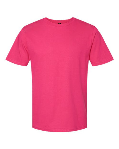 Unisex Softstyle® Midweight T-Shirt - Heliconia Front