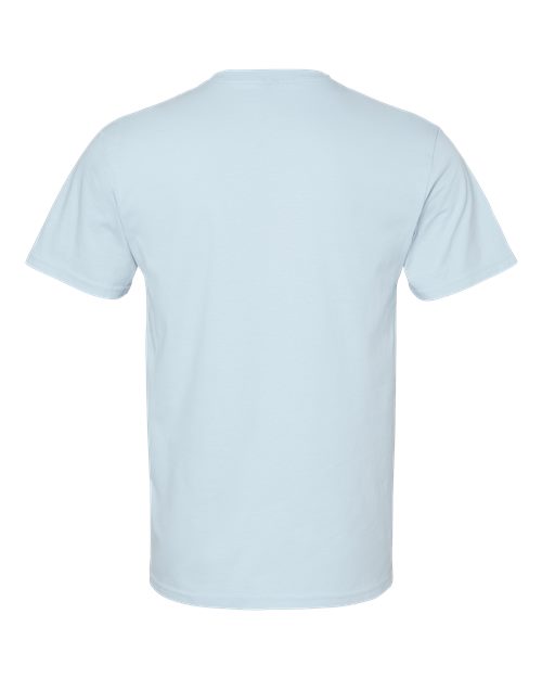 Unisex Softstyle® Midweight T-Shirt - Light Blue Back
