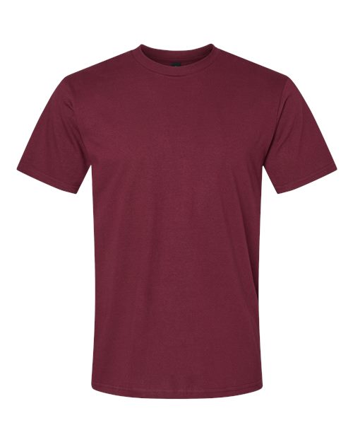 Gildan Unisex Softstyle® Midweight T-Shirt - Maroon Front